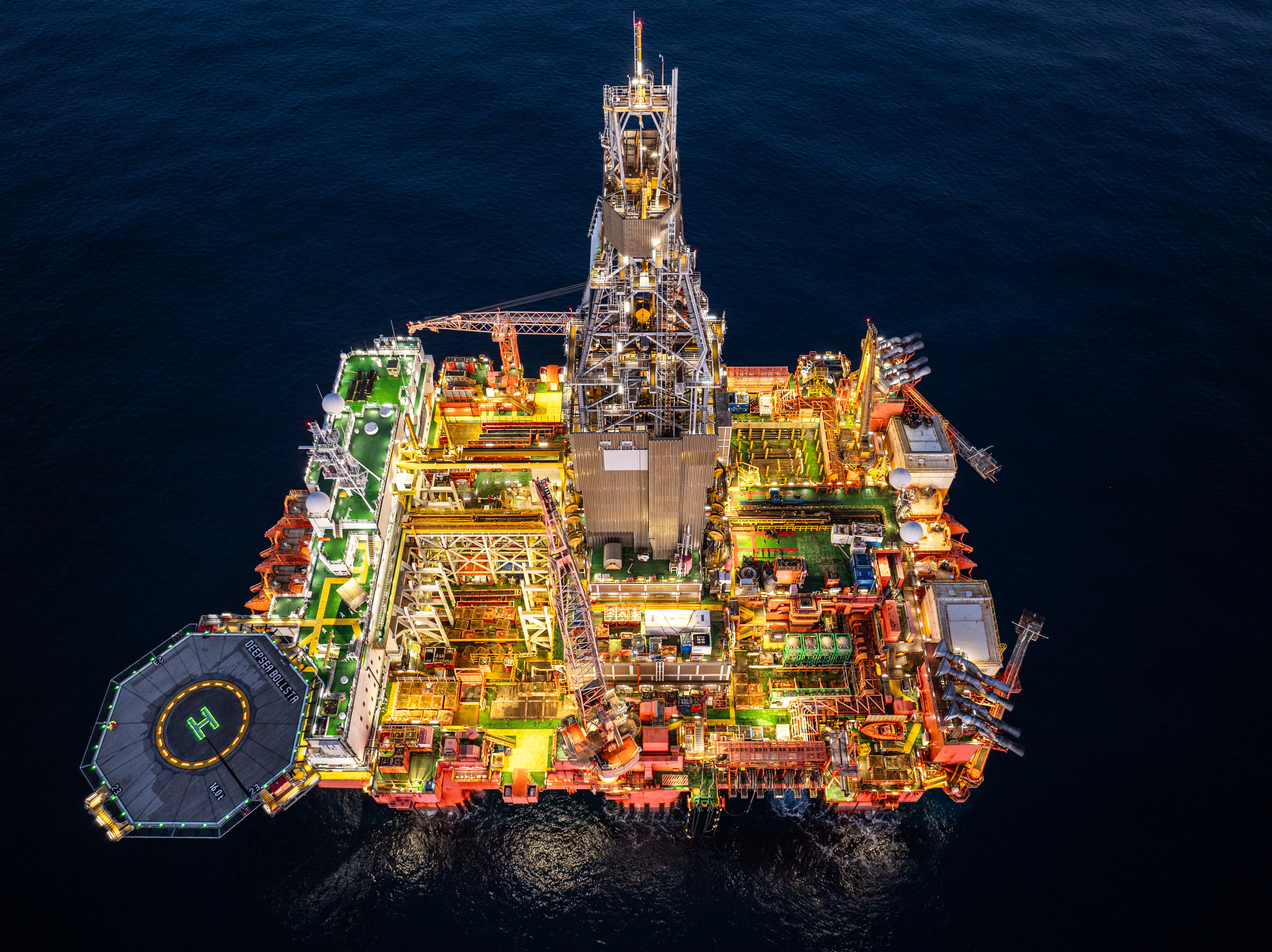 Deepsea Bergen topside structure drone inspection