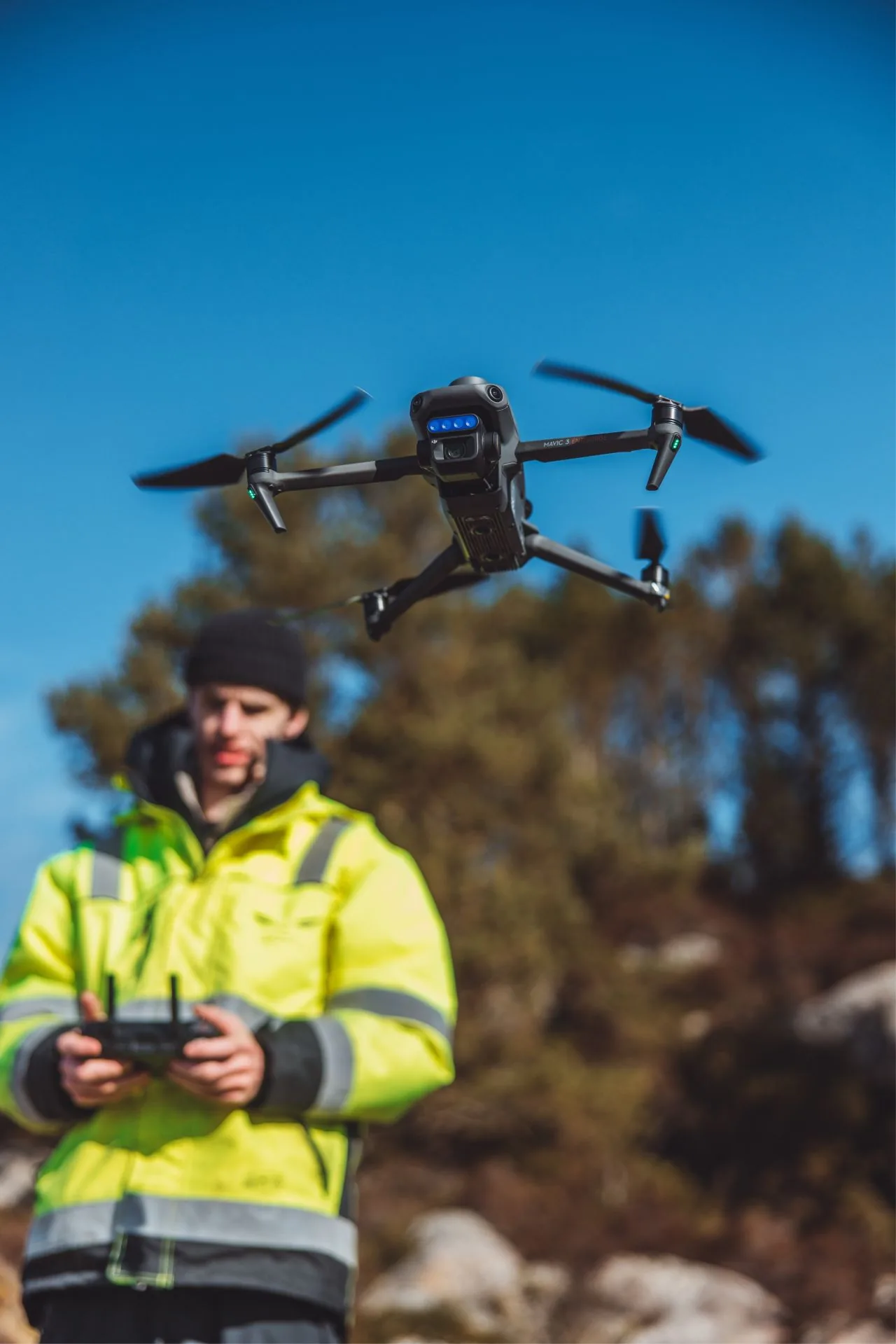 Multispectral aerial mapping output — vegetation health analysis