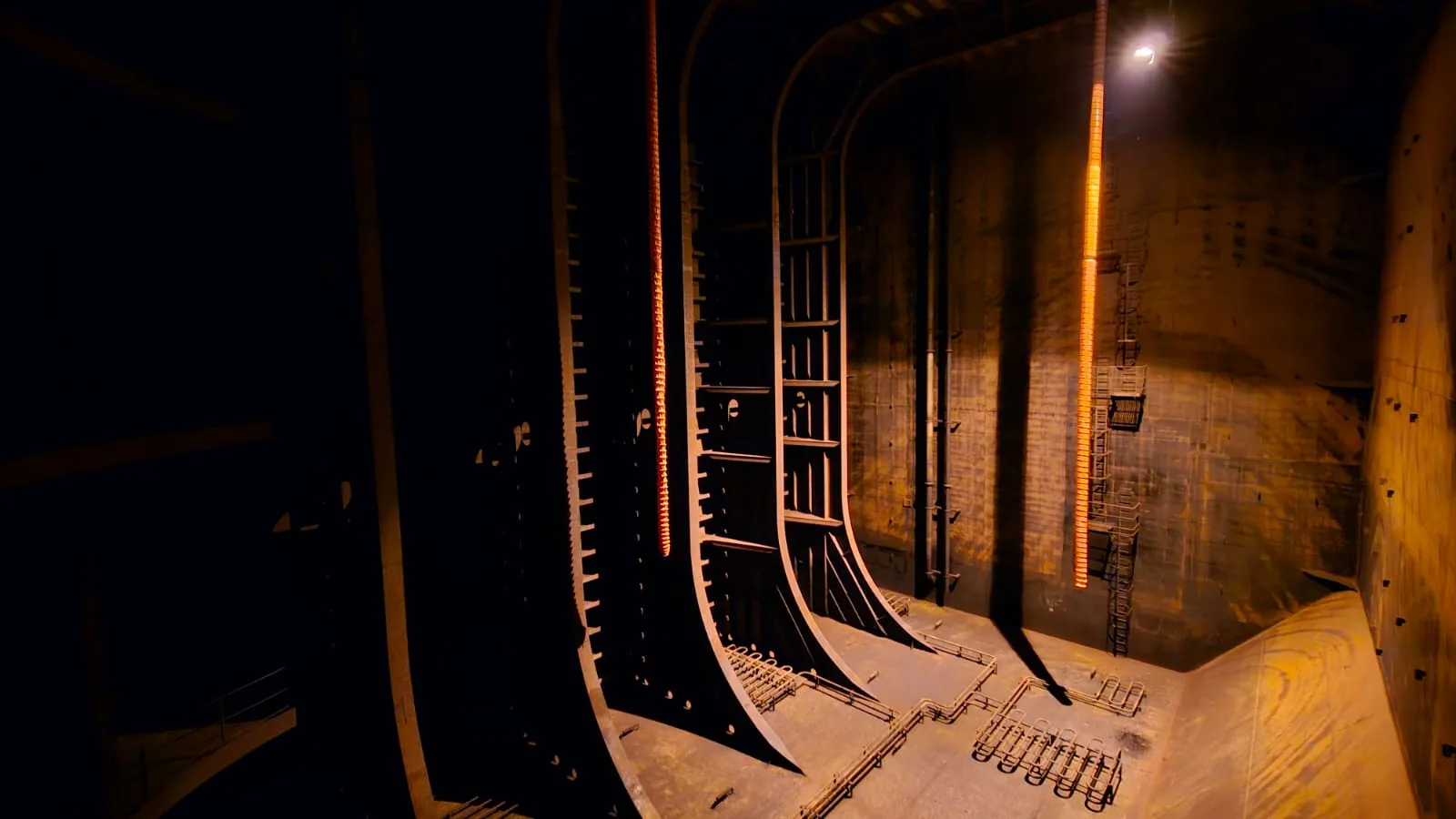 Tank interior — confined space inspection environment shown from drone view